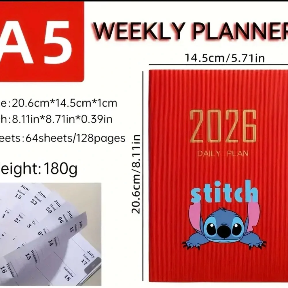 Stitch 2026 Daily Planner